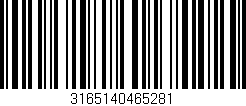 Código de barras (EAN, GTIN, SKU, ISBN): '3165140465281'