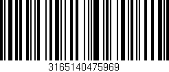 Código de barras (EAN, GTIN, SKU, ISBN): '3165140475969'