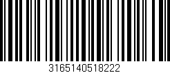 Código de barras (EAN, GTIN, SKU, ISBN): '3165140518222'