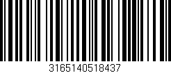 Código de barras (EAN, GTIN, SKU, ISBN): '3165140518437'