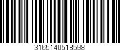 Código de barras (EAN, GTIN, SKU, ISBN): '3165140518598'