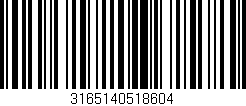 Código de barras (EAN, GTIN, SKU, ISBN): '3165140518604'