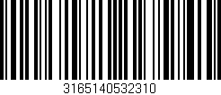 Código de barras (EAN, GTIN, SKU, ISBN): '3165140532310'