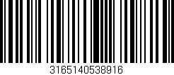 Código de barras (EAN, GTIN, SKU, ISBN): '3165140538916'