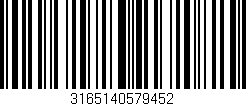 Código de barras (EAN, GTIN, SKU, ISBN): '3165140579452'