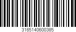 Código de barras (EAN, GTIN, SKU, ISBN): '3165140600385'
