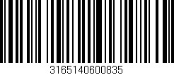 Código de barras (EAN, GTIN, SKU, ISBN): '3165140600835'