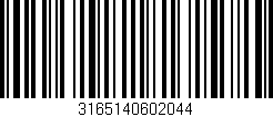 Código de barras (EAN, GTIN, SKU, ISBN): '3165140602044'