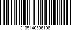 Código de barras (EAN, GTIN, SKU, ISBN): '3165140606196'