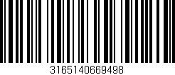 Código de barras (EAN, GTIN, SKU, ISBN): '3165140669498'