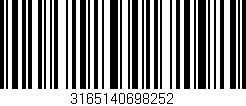 Código de barras (EAN, GTIN, SKU, ISBN): '3165140698252'