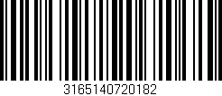 Código de barras (EAN, GTIN, SKU, ISBN): '3165140720182'