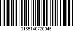 Código de barras (EAN, GTIN, SKU, ISBN): '3165140720946'