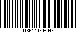 Código de barras (EAN, GTIN, SKU, ISBN): '3165140735346'