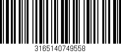 Código de barras (EAN, GTIN, SKU, ISBN): '3165140749558'