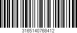 Código de barras (EAN, GTIN, SKU, ISBN): '3165140768412'