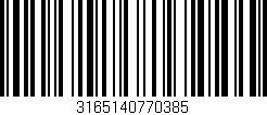 Código de barras (EAN, GTIN, SKU, ISBN): '3165140770385'