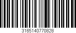 Código de barras (EAN, GTIN, SKU, ISBN): '3165140770828'