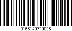 Código de barras (EAN, GTIN, SKU, ISBN): '3165140770835'