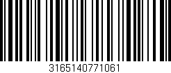 Código de barras (EAN, GTIN, SKU, ISBN): '3165140771061'