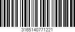 Código de barras (EAN, GTIN, SKU, ISBN): '3165140771221'