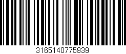 Código de barras (EAN, GTIN, SKU, ISBN): '3165140775939'