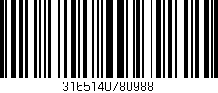 Código de barras (EAN, GTIN, SKU, ISBN): '3165140780988'
