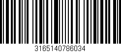 Código de barras (EAN, GTIN, SKU, ISBN): '3165140786034'