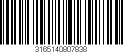Código de barras (EAN, GTIN, SKU, ISBN): '3165140807838'