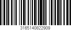 Código de barras (EAN, GTIN, SKU, ISBN): '3165140822909'