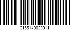 Código de barras (EAN, GTIN, SKU, ISBN): '3165140830911'