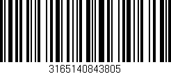 Código de barras (EAN, GTIN, SKU, ISBN): '3165140843805'
