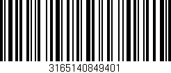 Código de barras (EAN, GTIN, SKU, ISBN): '3165140849401'