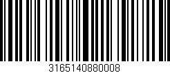 Código de barras (EAN, GTIN, SKU, ISBN): '3165140880008'