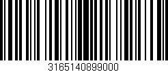 Código de barras (EAN, GTIN, SKU, ISBN): '3165140899000'