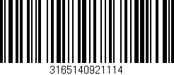 Código de barras (EAN, GTIN, SKU, ISBN): '3165140921114'