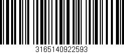 Código de barras (EAN, GTIN, SKU, ISBN): '3165140922593'