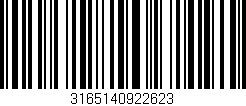 Código de barras (EAN, GTIN, SKU, ISBN): '3165140922623'