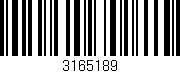 Código de barras (EAN, GTIN, SKU, ISBN): '3165189'