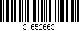 Código de barras (EAN, GTIN, SKU, ISBN): '31652663'