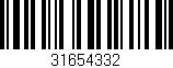 Código de barras (EAN, GTIN, SKU, ISBN): '31654332'