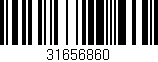 Código de barras (EAN, GTIN, SKU, ISBN): '31656860'