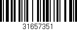 Código de barras (EAN, GTIN, SKU, ISBN): '31657351'