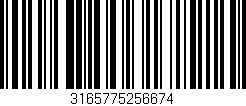 Código de barras (EAN, GTIN, SKU, ISBN): '3165775256674'