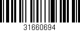 Código de barras (EAN, GTIN, SKU, ISBN): '31660694'