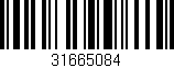 Código de barras (EAN, GTIN, SKU, ISBN): '31665084'