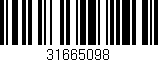 Código de barras (EAN, GTIN, SKU, ISBN): '31665098'