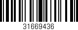 Código de barras (EAN, GTIN, SKU, ISBN): '31669436'