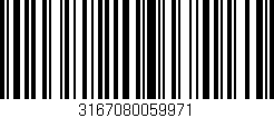 Código de barras (EAN, GTIN, SKU, ISBN): '3167080059971'