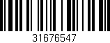 Código de barras (EAN, GTIN, SKU, ISBN): '31676547'